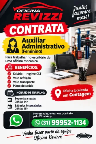 Vaga para Auxiliar administrativo
