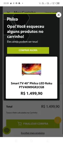 Vendo tv Philips 40 Roku oportunidade leia