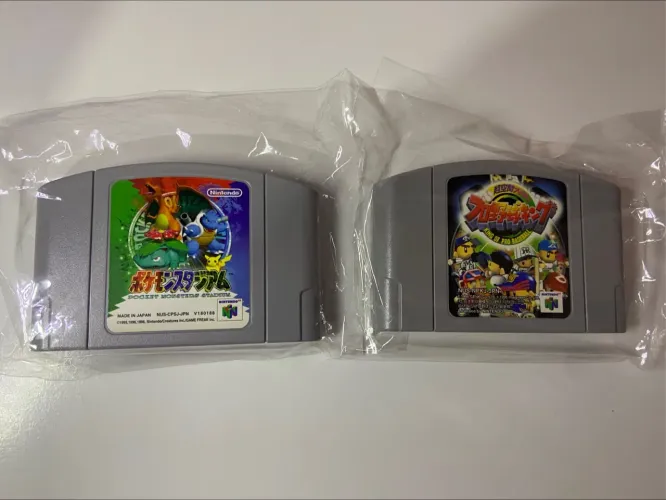 LOTE N64 JAPONÊS - Pokémon stadium e King of pro basseball