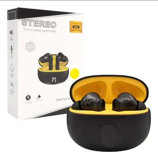Fone Bluetooth TWS Stereo com ENC - Som potente e tecnologia no seu dia a dia!