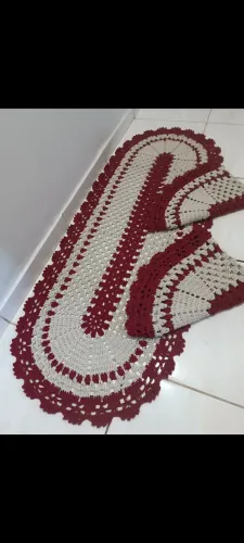 Jogo de cozinha em crochê (artesanal)