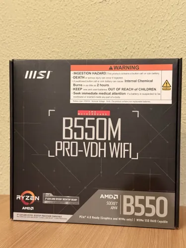 Placa mãe MSI B550 Pro-Vdh Wi-Fi AM4