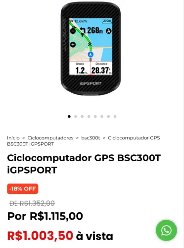GPS BSC300T - Ciclocomputador para Bike