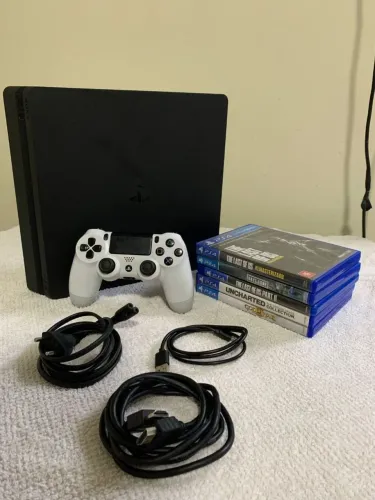 Ps4 slim 1tb com jogos 