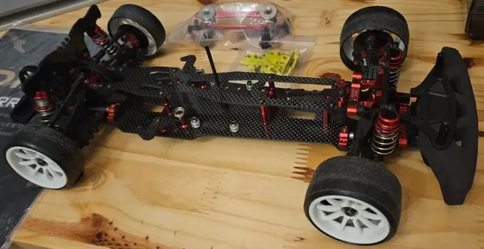 Chassi Automodelo Elétrico Drift 1/10 SNRC DRR-02 - Fibra de Carbono