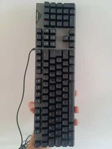 Teclado mecânico switch BLUE semi novo