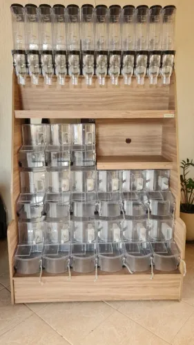 Expositor para Produtos a Granel Premium Neogranel com Dispenser e Espaço para Balança