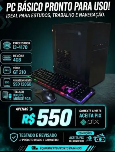 Pc para trabalhos e jogos leia