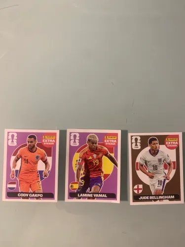 Kit 3 Figurinhas Extra Sticker Original Panini Copa 2026