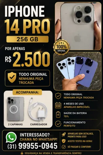 Vende-se iPhone 14 Pro 256g