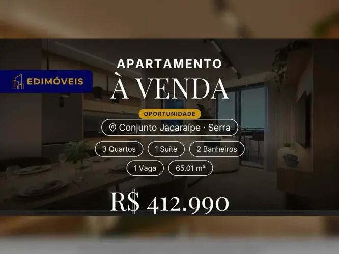Apartamento 3 quartos no Conjunto Jacaraípe, ideal para quem busca conforto e funcionalida