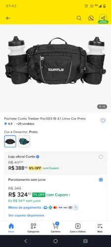 Porchet curtlo excelente pra trilha e