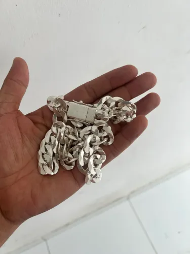 CORDÃO DE PRATA ESCAMA