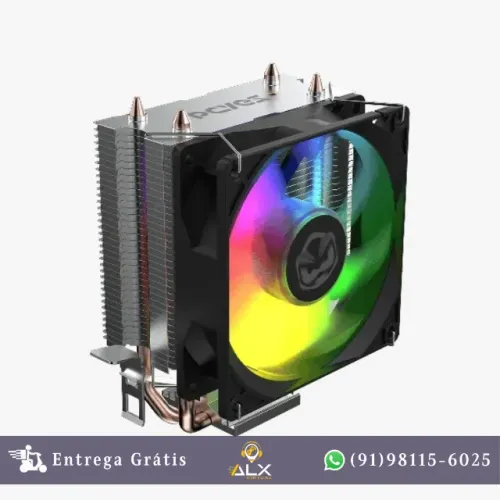 Cpu Cooler Tdp 115w Tundra 90 Black Vulcan Led Rainbow *ENTREGA GRÁTIS*