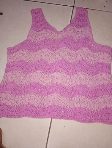 Blusa de crochê