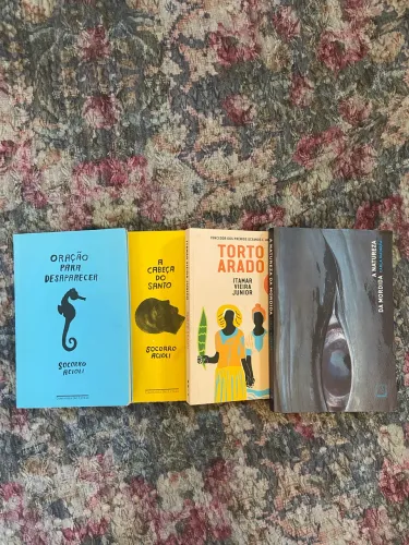 Livros: Torto Arado, A Cabeça do Santo, Oração para Desaparecer e A Natureza da Mordida