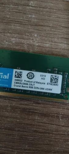 VENDO Memória RAM Crucial DDR4 8GB 2666Mhz
