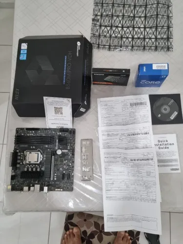 Kit i7 de 11ª geração, placa mãe MSI B560M + i711700K + SSD V NAND 860 EVO SATA M2 Samsung