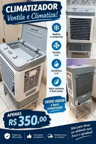 Vendo climatizador semi-novo e bem conservado.