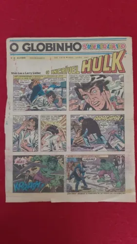 Página de capa do Caderno O Globinho 09/12/1979