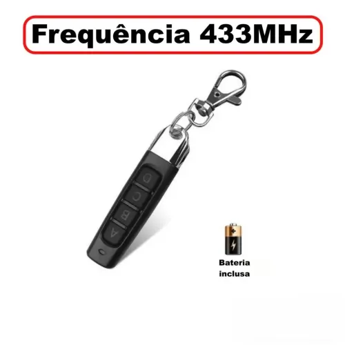 Controle Para Portão / Alarme Mini - Copiador 433Mhz - 4 Canais - Clonagem por Proximidade