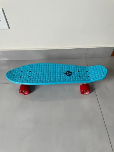 Skate mini cruiser azul e vermelho- Alliance