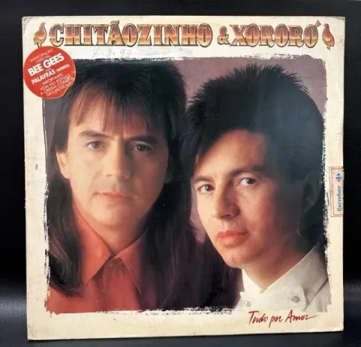 LP Vinil Chitãozinho e Xororó Participação Bee Gees Original