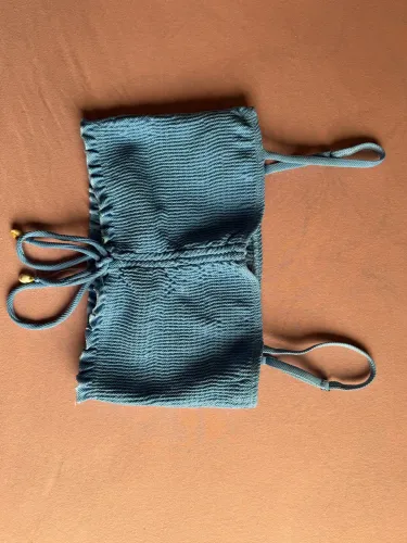 Cropped faixa azul P 