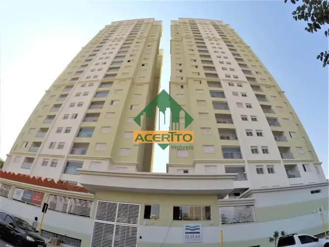 Apartamento com 2 dormitórios para alugar, 74 m² por R$ 3.100,01/mês - Edifício Ilhas do P