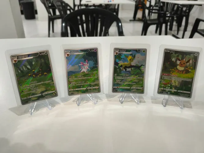 Quarteto gem Pack 2 - 4 Eevee - cartas pokemon