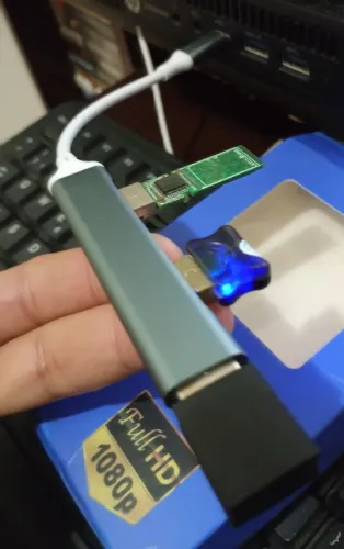 Extensor de USB HUB Conexão tipo C 4 portas 3.0
