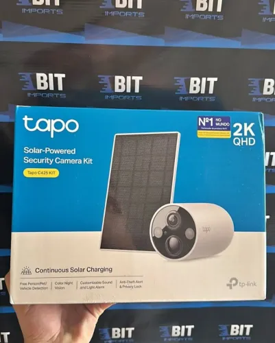 CÂMERA TP-LINK TAPO C425 C/PAINEL SOLAR | NOVA LACRADA | ORIGINAL