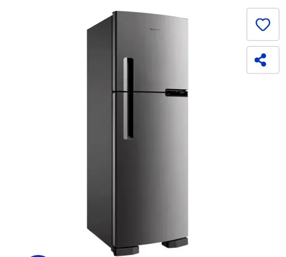 Geladeira Brastemp Duplex - Fresh Zone Inox - 110V