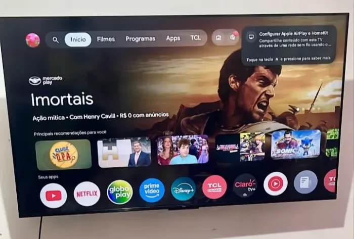 TV smart TCL Android 50 polegadas 4k