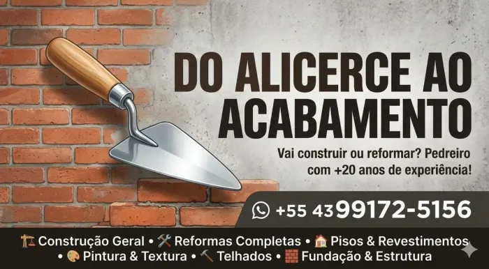 Pedreiro profissional 