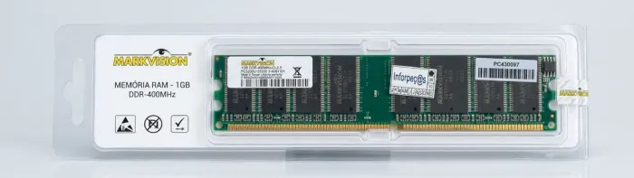 Kit 02x Memória RAM DDR 400 - Total 02 GB