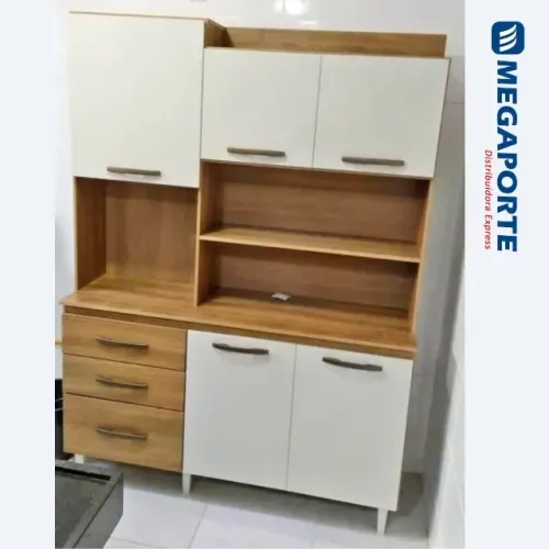 Mega! Armário de Cozinha 1,40m 5 Portas (Novo) Entrega Grátis!