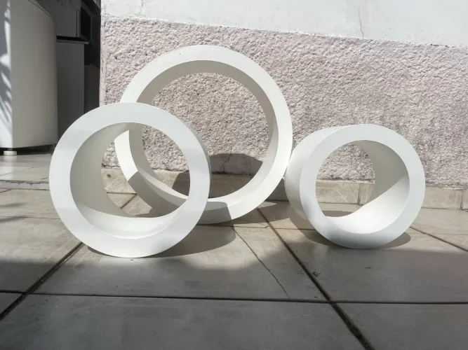 Kit de 3 nichos de mdf 