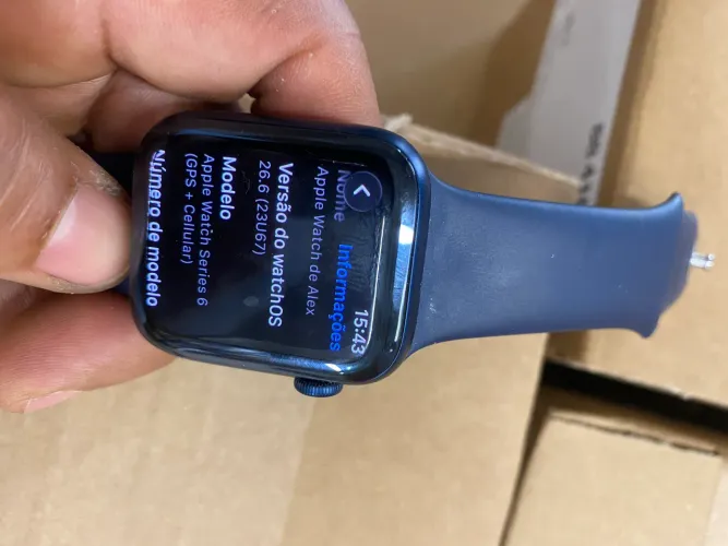 Apple Watch Series 6 44mm gps e celular,não faço troca