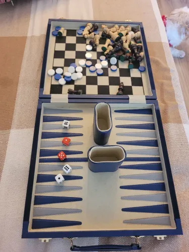 Jogo de Xadrez e Gamão