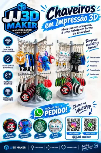 Impressão 3D itens personalizada
