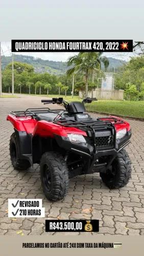 Honda TRX 420 Fourtrax FM 4X4 Quadriciclo 2022