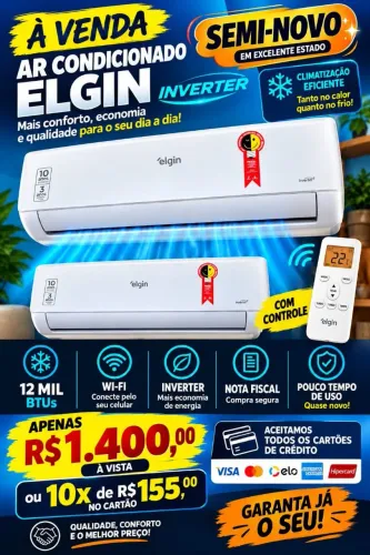 Ar condicionado Elgin 12 mil BTUs Inverter 