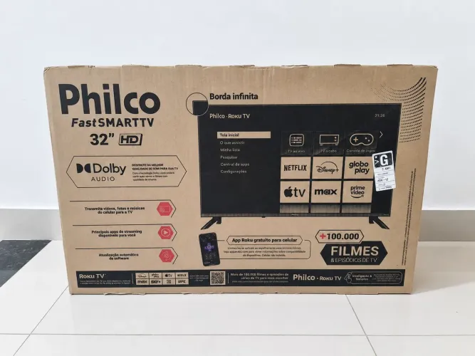 Smart TV Philco 32 Polegadas Lacrada