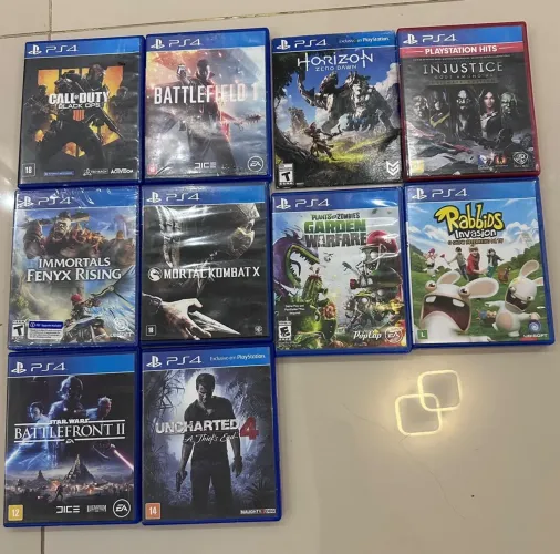 Jogos PS4 - 1 por R$ 50 ou todos por R$ 400