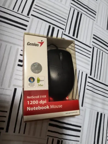 Mouse Óptico Para Notebook Genius NetScroll 310X USB Na Caixa