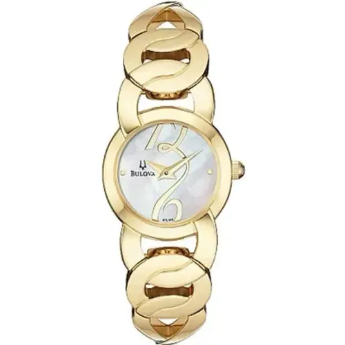 Relogio Feminino Bulova Ladies' Gold-Tone Bracelet Watch 97L109