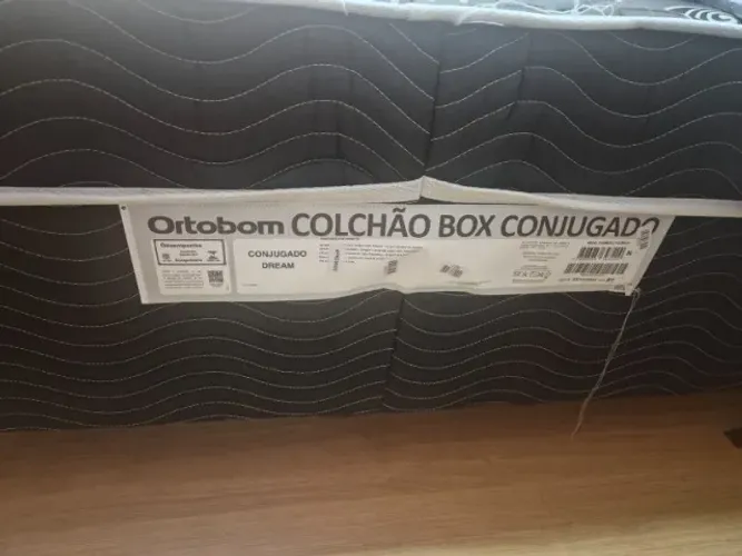 Cama Box de Casal Ortobom Dream - Colchão Conjugado