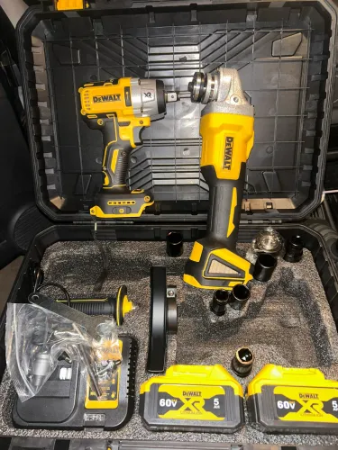 Kit dewalt 60v chave de impacto+ Esmerilhadeira