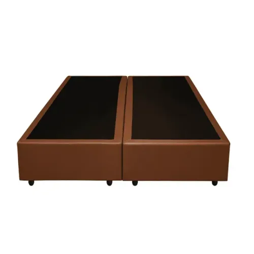Cama Base Box Casal Corino Marrom Canela